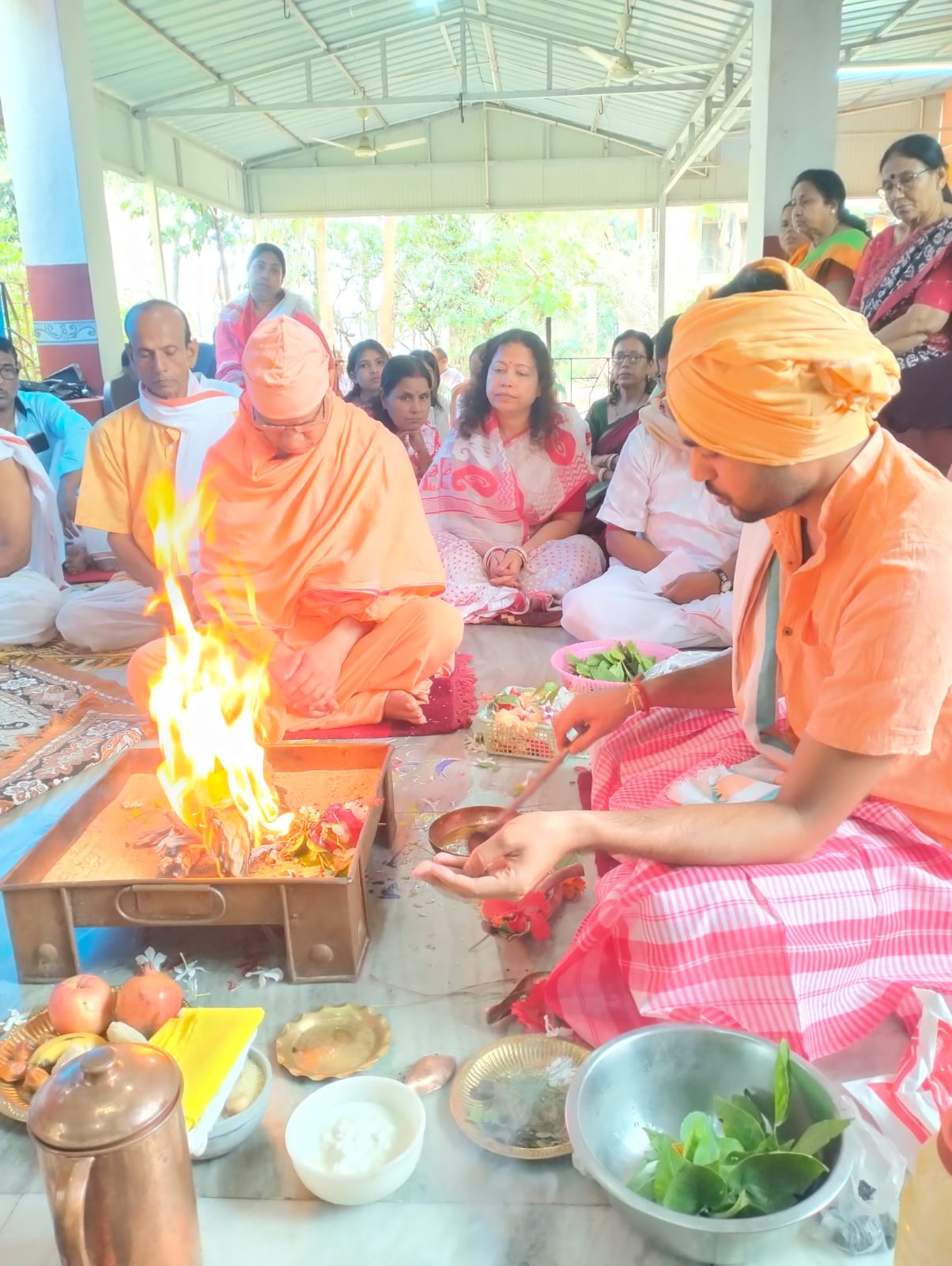 Annual Diksha — initiation at the Sevashram